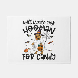 Pitpull Dog Halloween Ghost Spooky Doormat