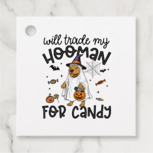 Pitpull Dog Halloween Ghost Spooky Favour Tags