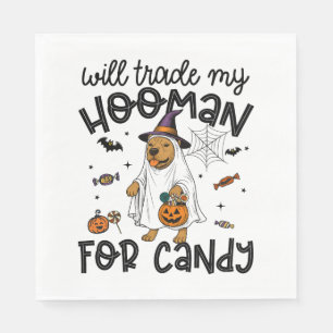 Pitpull Dog Halloween Ghost Spooky Napkin