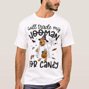 Pitpull Dog Halloween Ghost Spooky T-Shirt