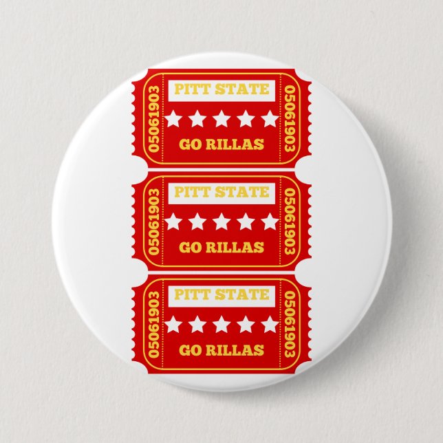 pitt state ticket button (Front)