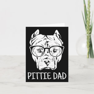 Pittie Dad Pitbull Dog Lovers Gift Card