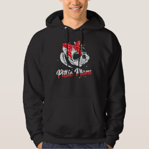 Pittie Mom American Pitbull Funny For Dog Owners P Hoodie