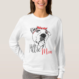 Pittie Mum American Pitbull Dog Lover Gift T-Shirt