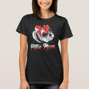 Pittie Mum American Pitbull Funny For Dog Owners P T-Shirt