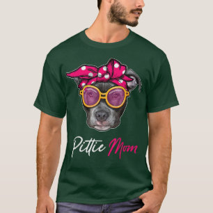 Pittie Mum Pitbull Dog Lovers Mothers Day Women Gr T-Shirt