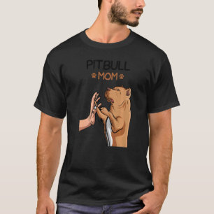Pittie Mum Pitbull Dog Mama Women Girls T-Shirt