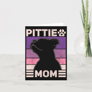 Pittie Mum Pitbull Mum Dog Owner Women Mothers Day Card