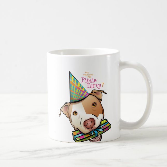 Pittie Party Coffee Mug (Right)