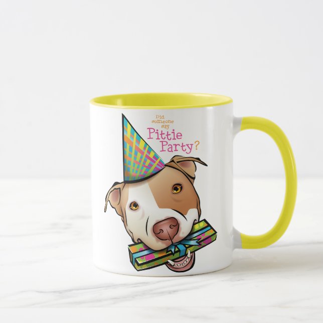 Pittie Party Mug (Right)