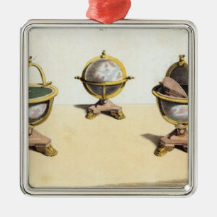 Pitt's Cabinett Globe Writing Table Metal Ornament