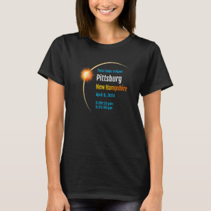 Pittsburg New Hampshire NH Total Solar Eclipse 202 T-Shirt