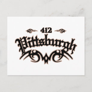 Pittsburgh 412 postcard