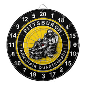 Pittsburgh Armchair Quarterback Football Dartboard