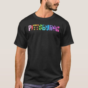 Pittsburgh Autism Pastel Rainbow Autistic Men Wome T-Shirt