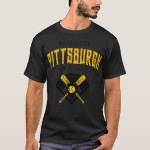 Pittsburgh Baseball Est 1881 Vintage Look Text T-Shirt
