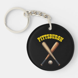 Pittsburgh Baseball Key Ring