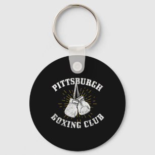 Pittsburgh Boxing Club Distressed Boxing Gloves Vi Key Ring