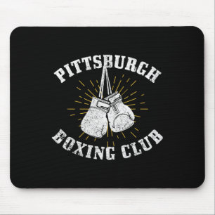 Pittsburgh Boxing Club Distressed Boxing Gloves Vi Mouse Pad