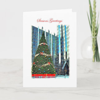 Pittsburgh Christmas Tree Greeting Card