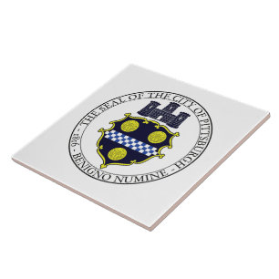 Pittsburgh city seal ceramic tile