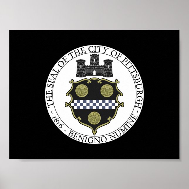 Pittsburgh city seal poster (Front)