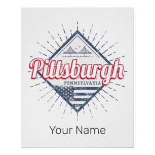 Pittsburgh City United States Pennsylvania USA Poster