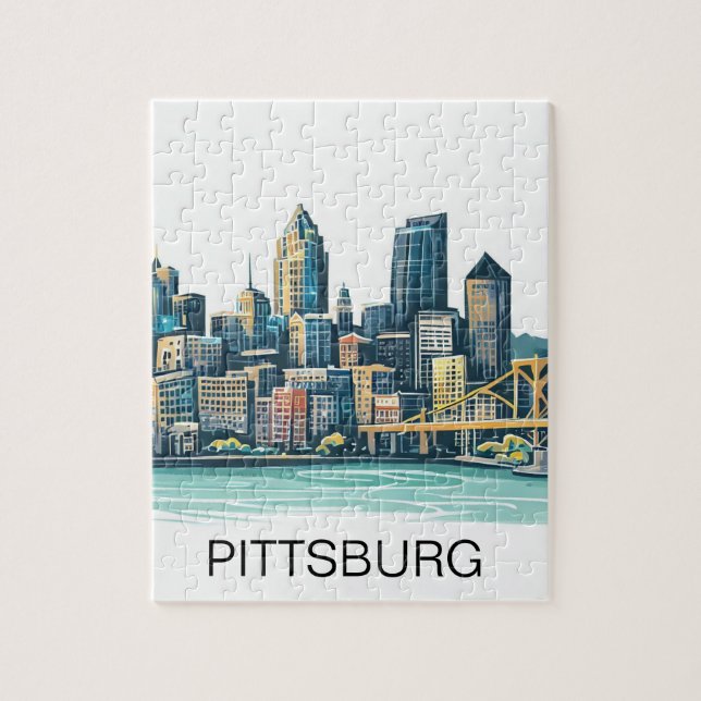 Pittsburgh Cityscape Jigsaw Puzzle (Vertical)