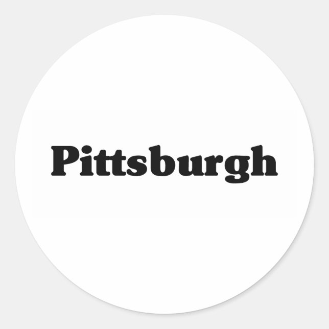 Pittsburgh  Classic t shirts Round Sticker (Front)