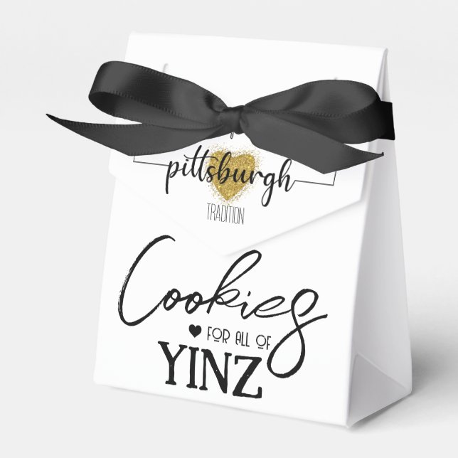 Pittsburgh Cookie Table Favour Box (Front Side)