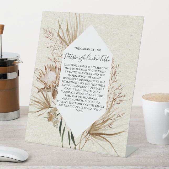 PITTSBURGH COOKIE TABLE SIGN WEDDING (In SItu)