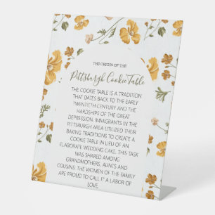 PITTSBURGH COOKIE TABLE SIGN WEDDING