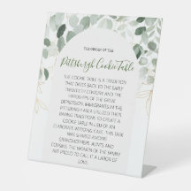 PITTSBURGH COOKIE TABLE SIGN WEDDING