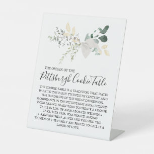 PITTSBURGH COOKIE TABLE SIGN WEDDING