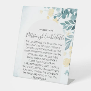 PITTSBURGH COOKIE TABLE SIGN WEDDING