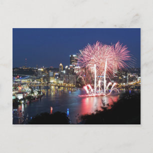 Pittsburgh Fireworks Postcard