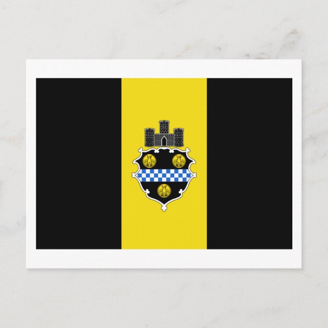 Pittsburgh Flag Postcard (Front)
