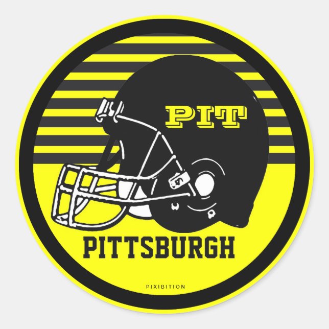 Pittsburgh Football Sticker (Front)