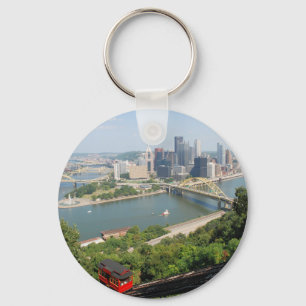 Pittsburgh from Mt Washington Key Ring