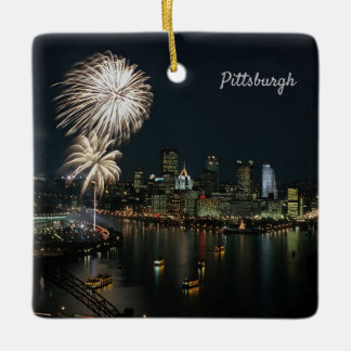 *Pittsburgh Great Day/Night Photo Ceramic Ornament