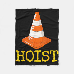 Pittsburgh hoist the traffic cone fleece blanket