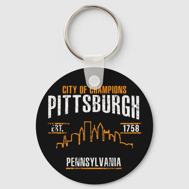 Pittsburgh Key Ring (Front)