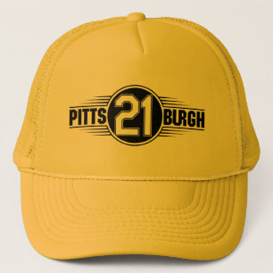 Pittsburgh Number 21 Graphic Trucker Hat