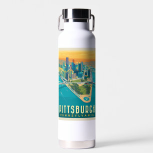 Pittsburgh, PA   Bird's Eye View Water Bottle