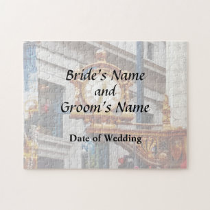 Pittsburgh PA - Meet Me Under the Clock Wedding Jigsaw Puzzle