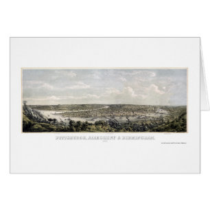 Pittsburgh, PA Panoramic Map - 1871