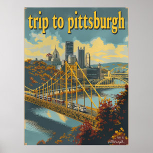 Pittsburgh, PA Vintage Poster