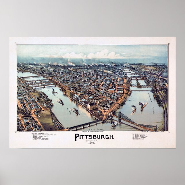 Pittsburgh Pennsylvania 1902 Poster (Front)