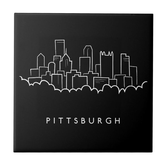 Pittsburgh Pennsylvania Ceramic Tile (Front)