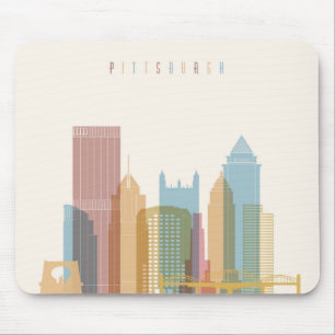 Pittsburgh, Pennsylvania City Skyline Mouse Pad